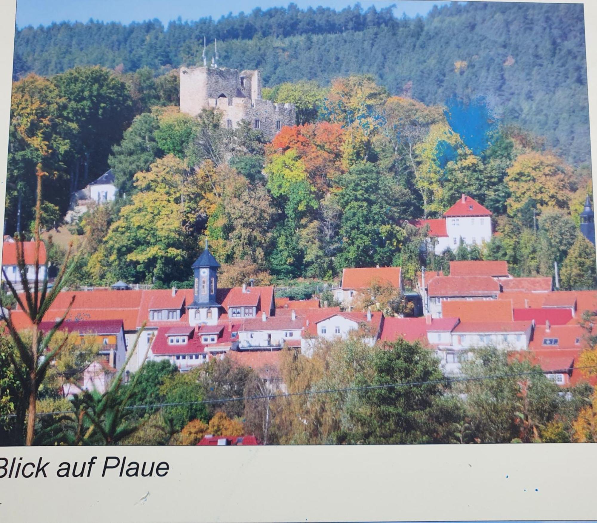 Ferienwohnung Burgblick Plaue  外观 照片